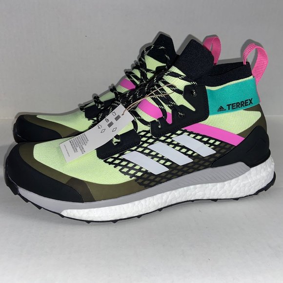 Adidas Terrex Free Hiker Primeblue Hiking Shoes Hi-Res Yellow FY733 Men NEW